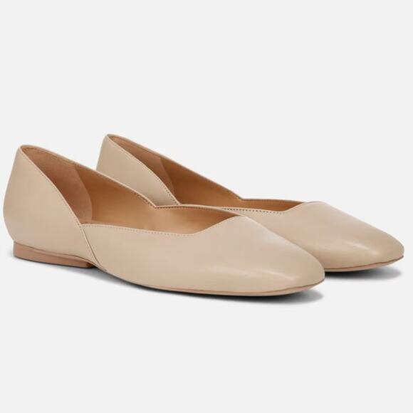 NWOT Sold Out $110 Naturalizer Cody Ballet Flats in Coastal Tan Leather Size 9N - Picture 1 of 9